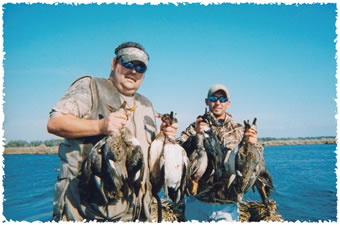 A successful hunt with LA Marsh Guide Service